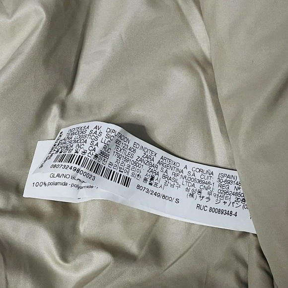 Zara Basic Outerwear Womens 90's Y2K Black Bomber Jacket with Zip Pockets Size S - Picture 7 of 8